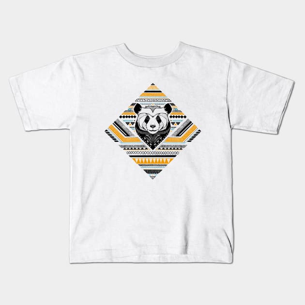 Indian Panda Kids T-Shirt by AndreasPreis